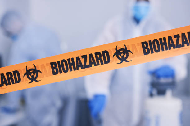 Professional Biohazard technician working in Miami, FL